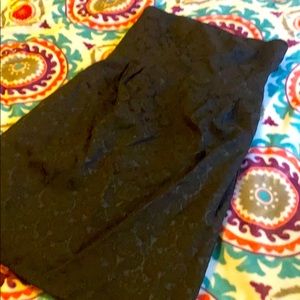 Strapless black laced dress